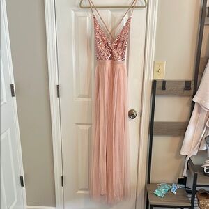 Cupshe rose gold summer dress